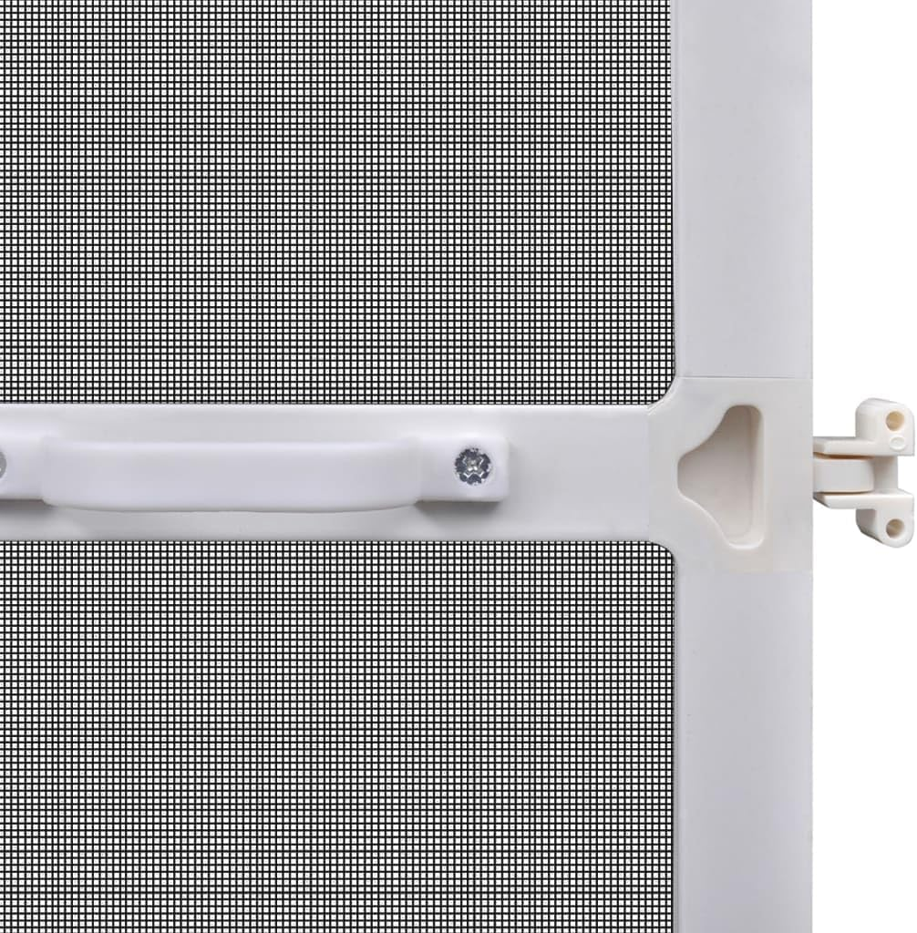 Vidaxl Hinged Insect Screen for Doors White 100X215Cm Fly Mesh Guard Curtain image number 6