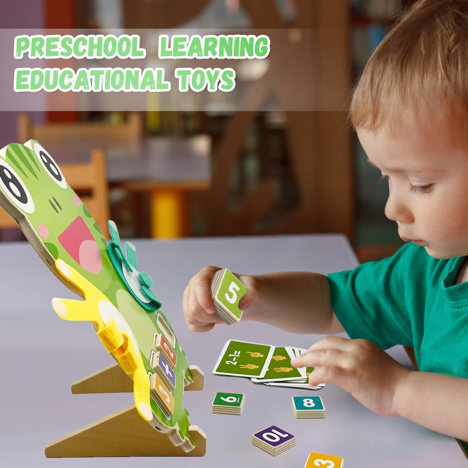 Starweeks Montessori Math Learning Toys for 3-6 Year Olds, 9FT Finger Counting Number Blocks, Addition & Subtraction Math Cards, Educational Preschool Toy for Toddlers, Gift Boys & Girls