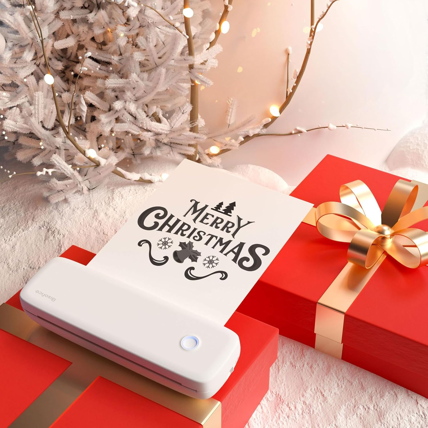 Mingzhe A4 Portable Thermal Transfer Printer Wireless&Usb Connect Connect with Mobile Computer 56Mm/77Mm/107Mm/210Mm/216Mm(2In/3In/4In/8In/8.5In) US Letter for Office School Comes with 1Pc Thermal