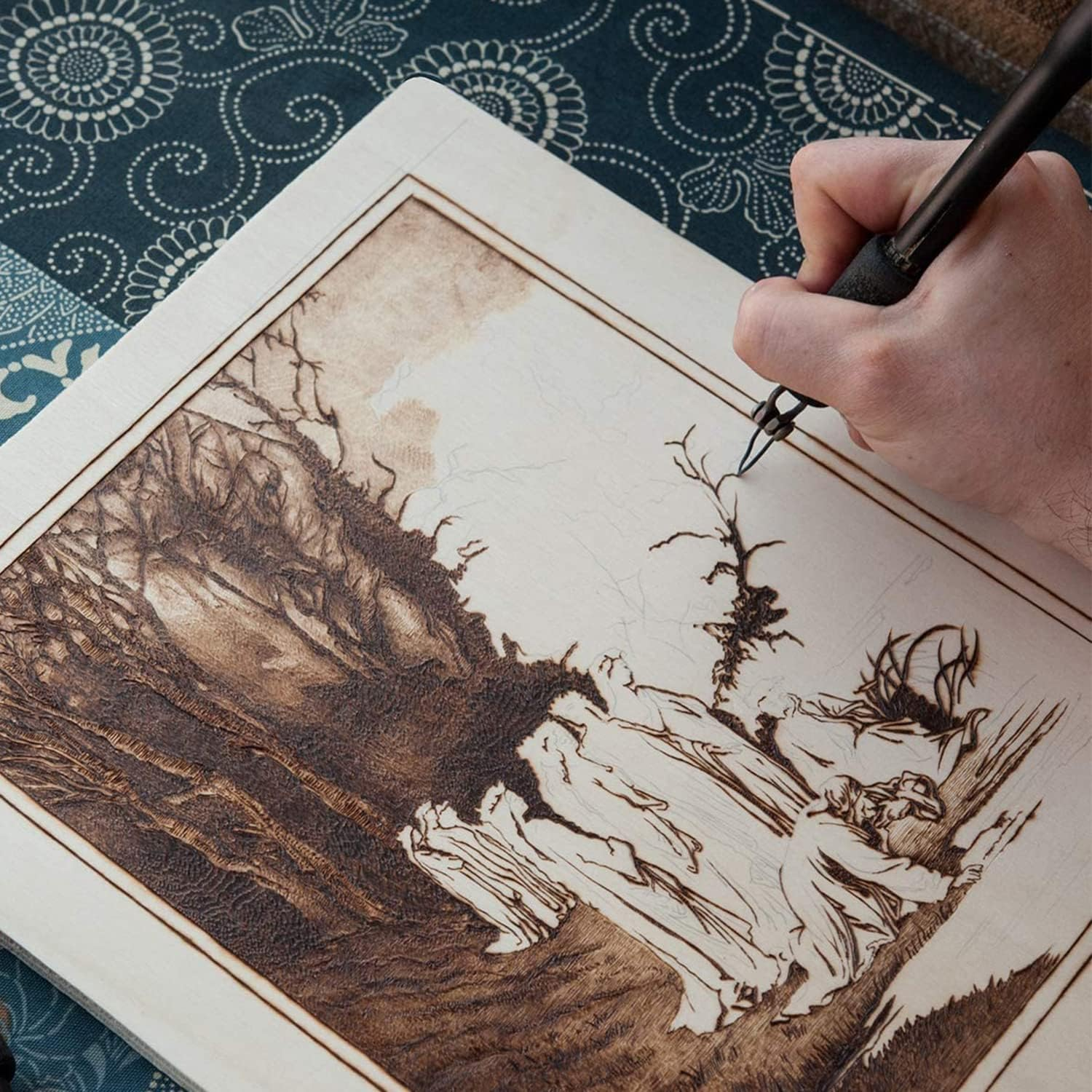 SIWUCHYE Basswood Sheets, 30 Pack Unfinished Wood, Rectangle Thin Plywood Wood Sheets for Crafts, Wood Burning and CNC Cutting, Wooden DIY Ornaments, 150*100*1.5Mm, W-30 image number 3