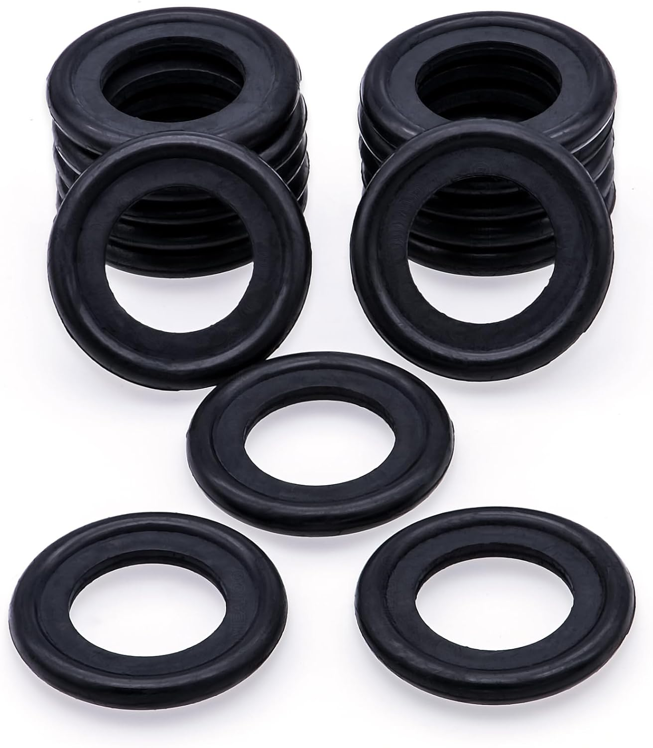 25PCS M14 Oil Drain Plug Gasket Rubber Crush Washer Seals 097-139, F0RD-5066453, F5TZ-6734-BA Engine Oil Pan Drain Plug Seal for Ford Focus