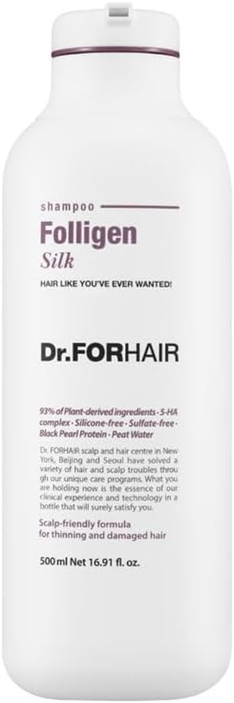 DR for HAIR - Folligen Silk Shampoo 500Ml image number 1