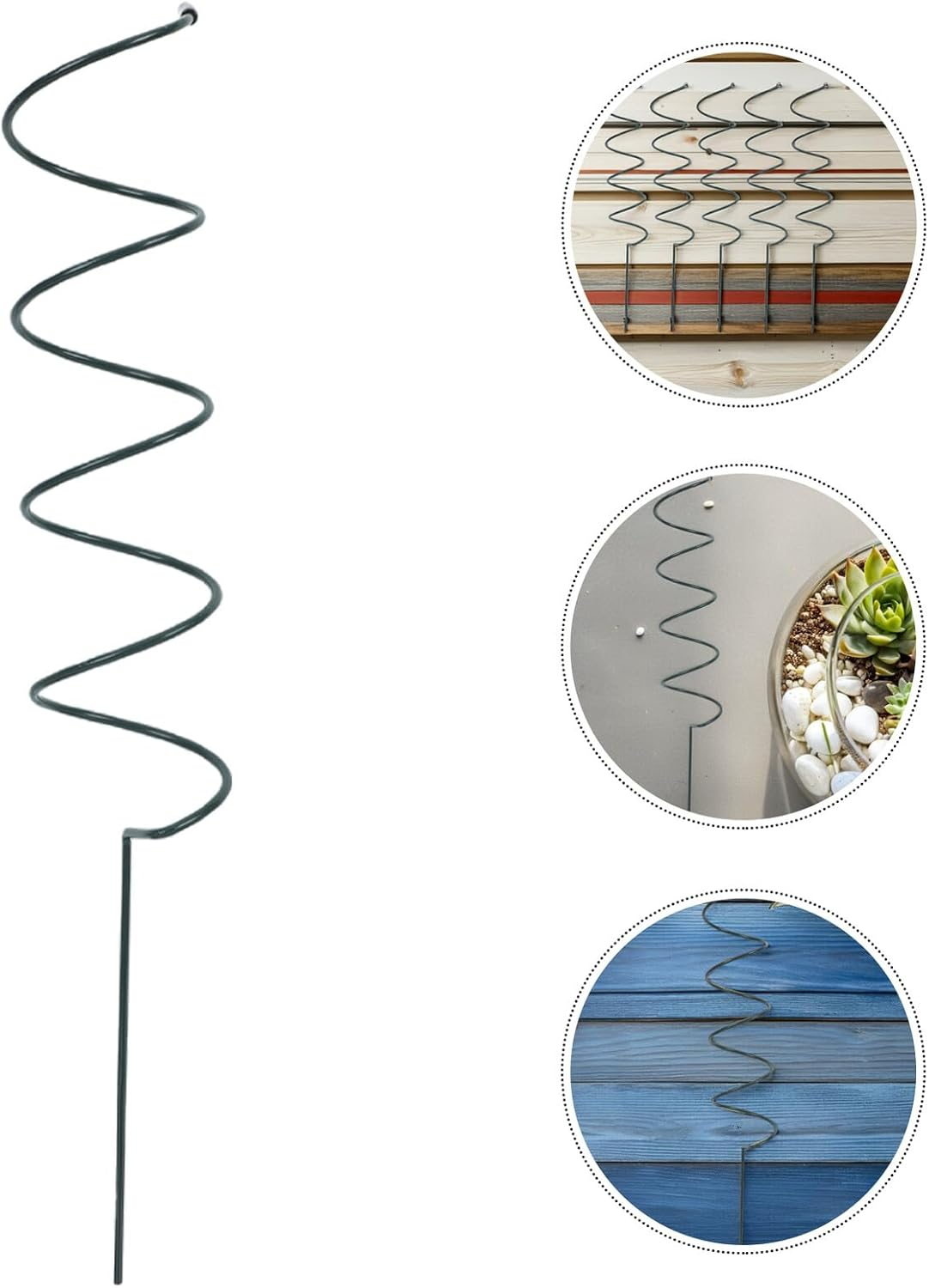 5Pcs Spiral Plant Stand Supports Climbing Plant Stake Wire Trellis Outdoor Use Lily Garden Stands image number 1