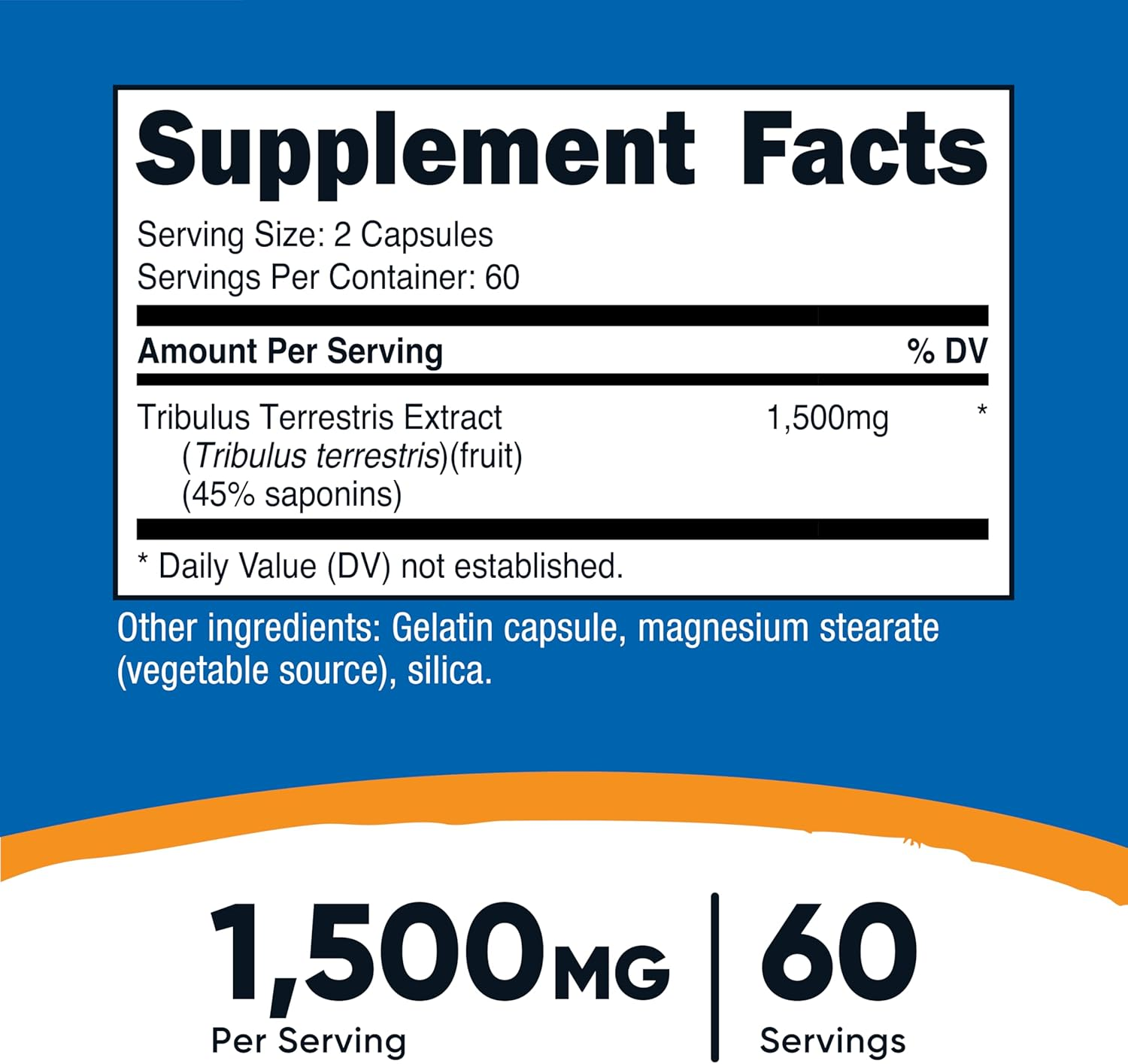 Nutricost Tribulus Terrestris Extract 1 Bottle image number 1