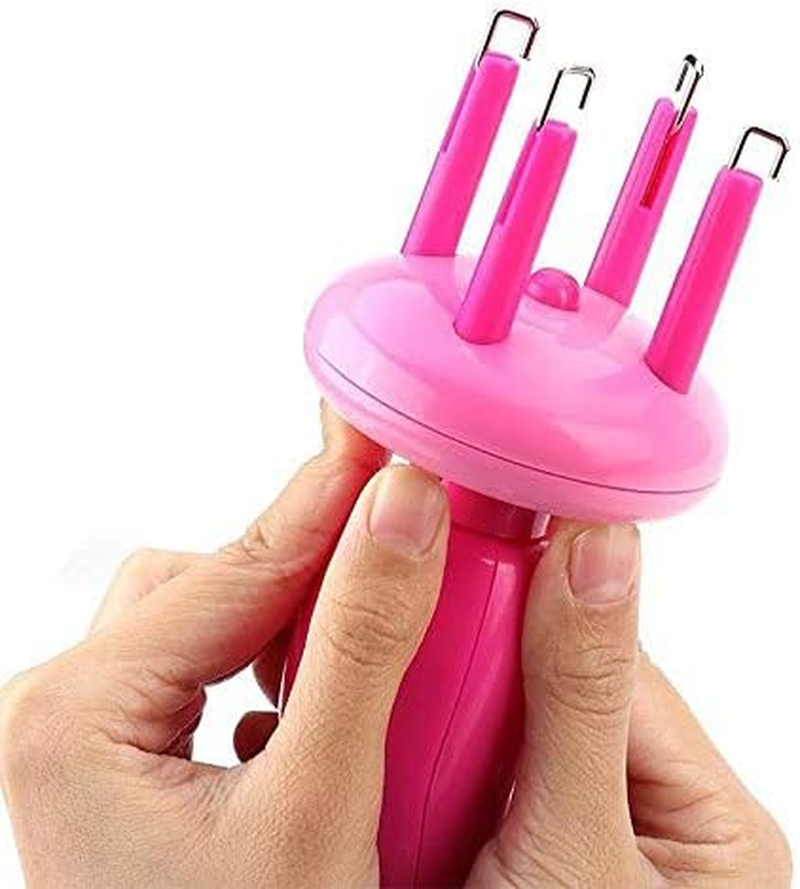 Tuperoymse Women Portable Electric Automatic Diy Hairstyle Tool Braid Machine Hair Weave Roller Twist Braider Device Kit image number 5