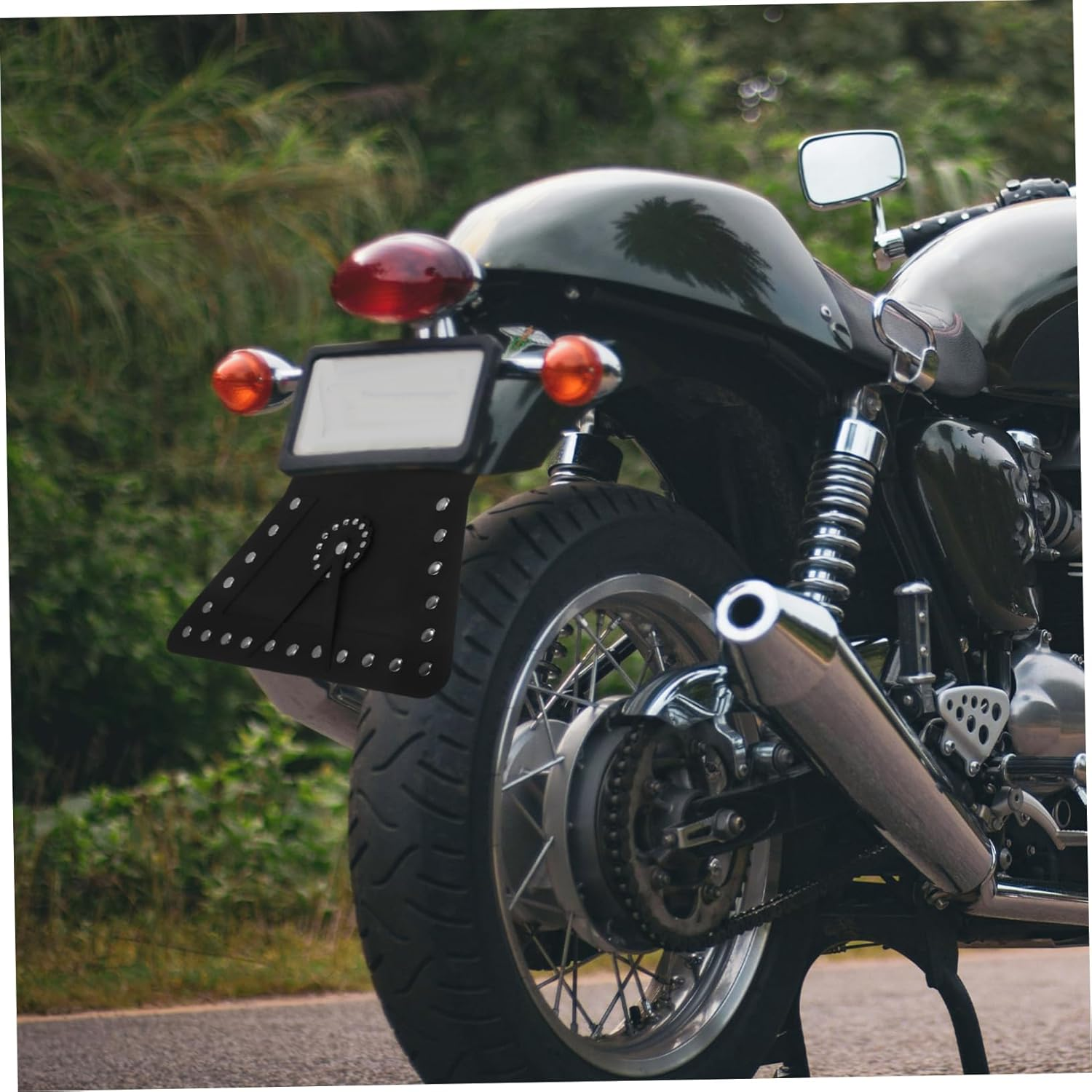 Mudguard Cover Rivet Accents Decorative Mud Flap for Motorcycles Faux Material Compatible Glide Series
