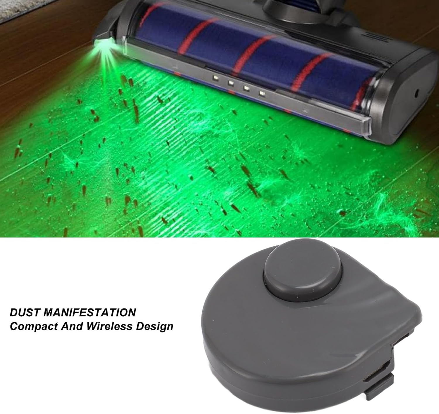 Rechargeable Vacuum Cleaner Dust Display Lamp with LED Light for Home Pet Rooms Shop Use image number 1