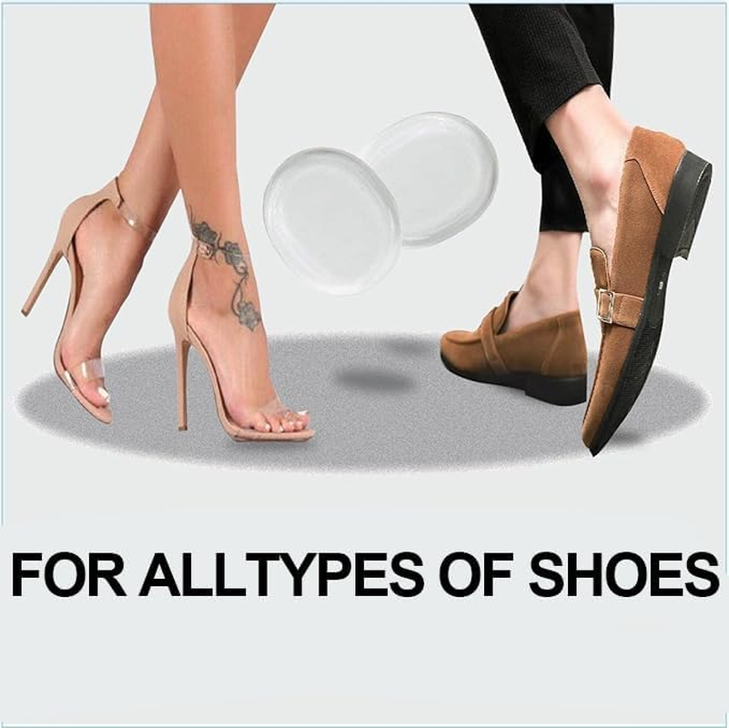 Silicone Gel Shoe Pads, 60 Pieces, Adhesive Blister Cushion Inserts image number 3