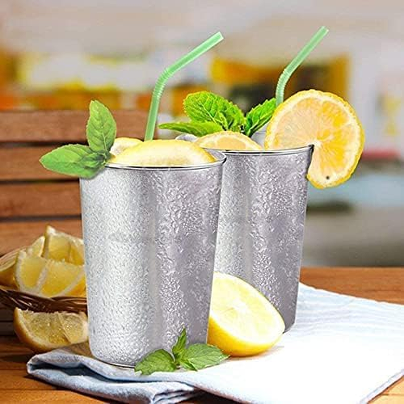 6 Pack 8 Oz Stainless Steel Kids Cups, Children'S Pint Cups, Stackable Metal Cups, Shatterproof Drinking Glasses image number 2