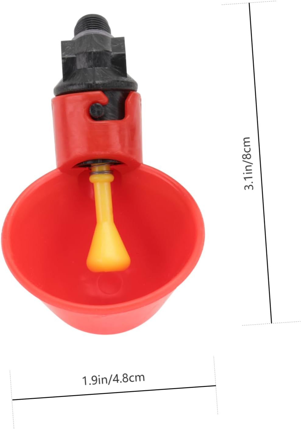 Happyyami 15Pcs Automatic Chicken Drinker Poultry Water Bowl Quail Pigeon Waterer Automatic Poultry Water Drinking Bowl image number 5