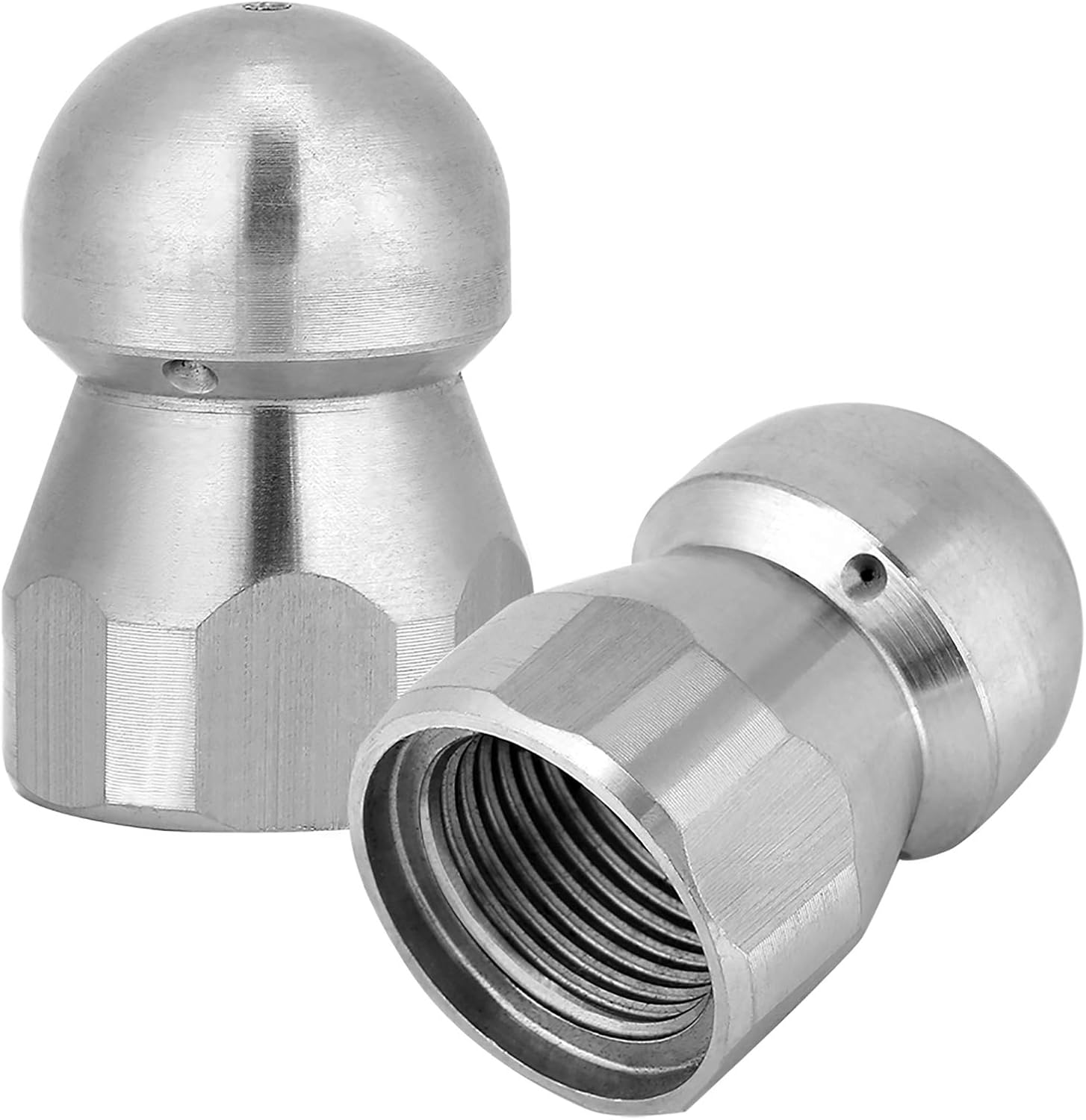 3/8" High Pressure Washer Drain Hose Sewer Pipe Jetter Nozzle - Stainless Steel, Energy-Saving Design for Effective Drain and Maintenance, for Landscaping and Textile Industries image number 5