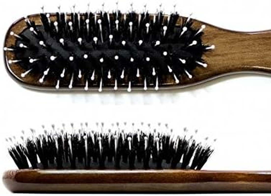 Hercules Sagemann Bristle Medium Hair Brush Walnut Wood
