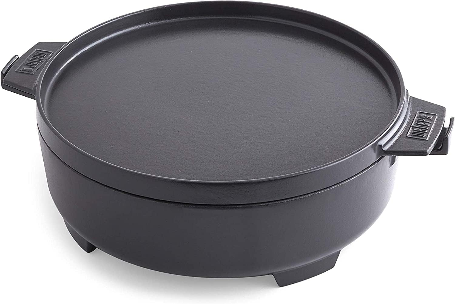Weber Duo Dutch Oven, 7.25 Quarts, Black image number 1