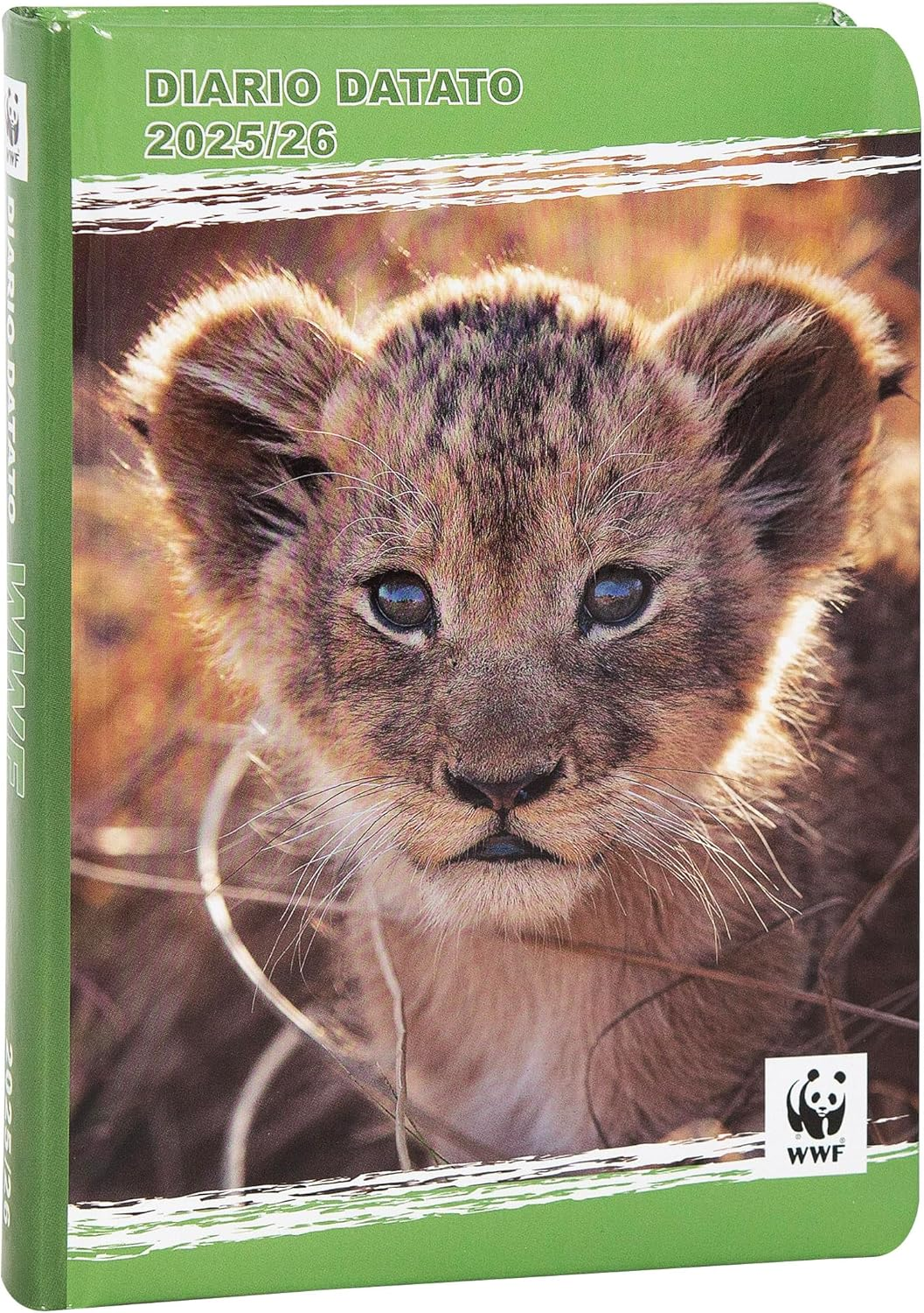 WWF Academic Diary 2025-2026 Official WWF Diary 12 Months Ideal for Elementary or Middle School with Hard Cover with Leopard Photo and 352 Coloured Pages 5.1 X 7 Inches image number 1