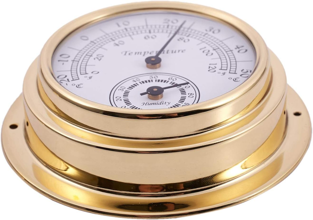 Thermometer Hygrometer Barometer Watches Clock 2 Whole Set Weather Station Meter image number 5