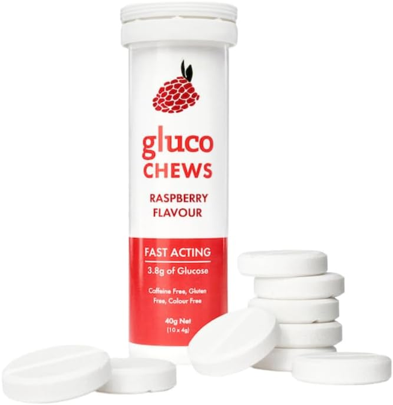 Glucology Fast Acting Glucochews | Glucose Chews | Orange, Lime and Raspberry Flavours - One Tube of Each image number 1