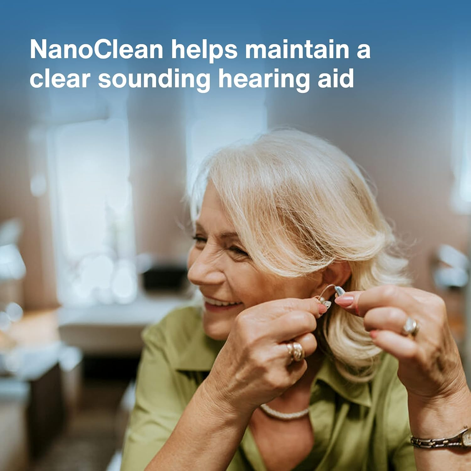 Nanoclean All-In-1 Hearing Aid Cleaning Kit - 1 Pack of 20 Ready-To-Use Strands - Gentle & Effective Hearing Aid Cleaning Brush Thread-Fine Instrument Cleaners, Earbud Cleaner, Hearing Aid Accessories image number 1