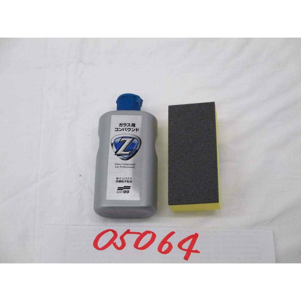SOFT99 Glass Compound Z 100 Ml - Abrasive Cleaner for Car - Hydrophobic Coating Preparation - Remove Oily Stains & Remains of Other Coatings - Applicator Sponge Included image number 5