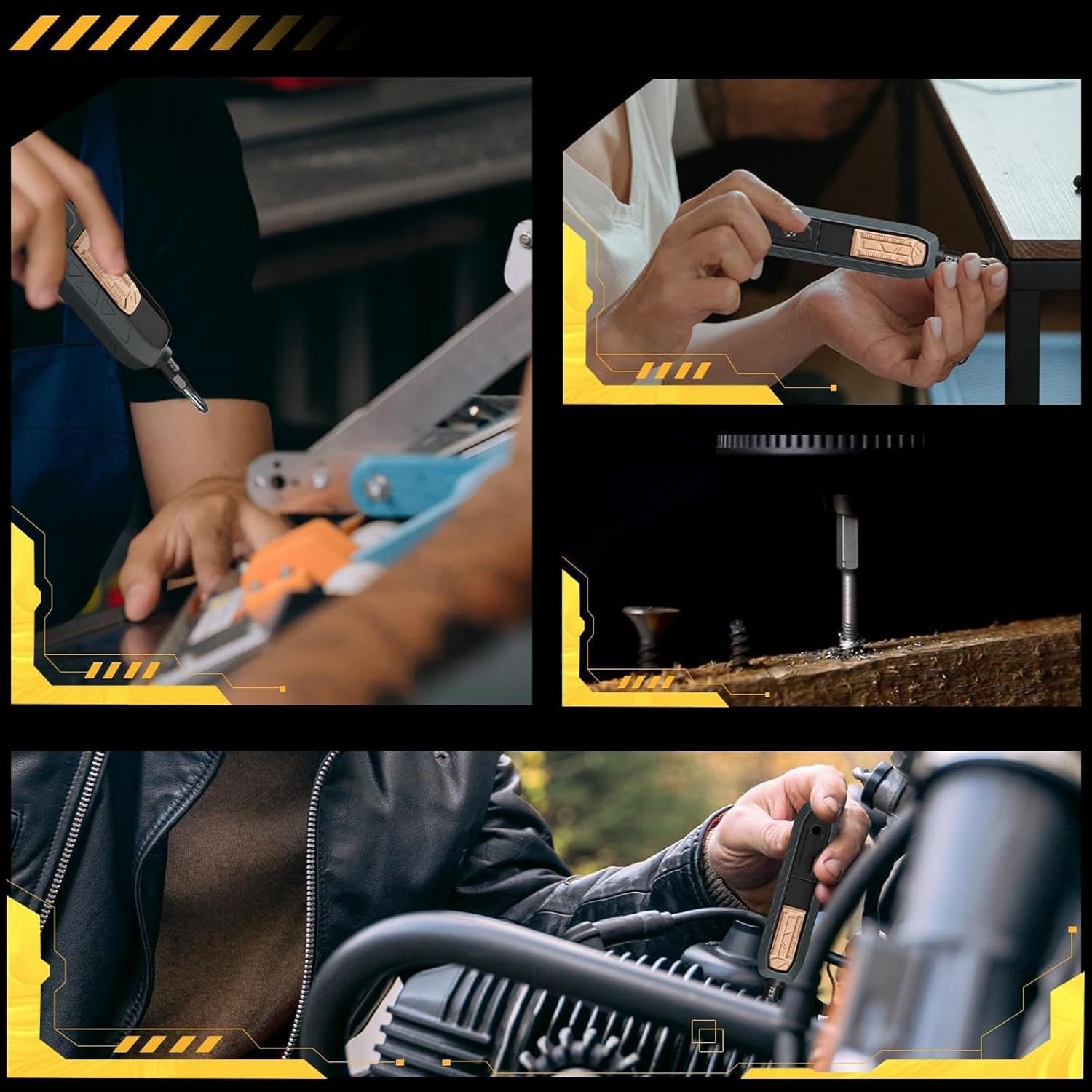 Electric Screwdrivers Set, 180 in 1 Cordless Screwdrivers with 163 Magnetic Precision Bits, Rechargeable Power Repair Tool Kit for Phone Laptop Camera Watch Computer image number 5