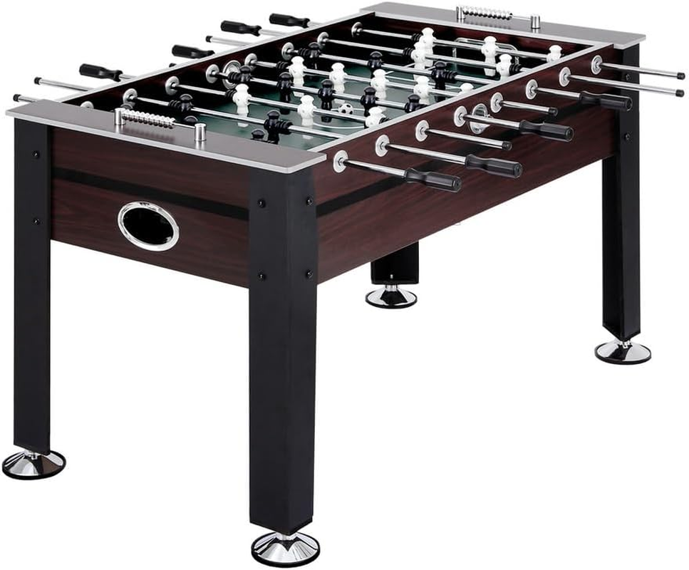 Foosball Table, 5FT Football Soccer Ball Tables Home Party Gift Favour Kids Game Training Equipment Indoor Sport, with 2 Balls Convenient Score Counter Anti-Slip Handles image number 4