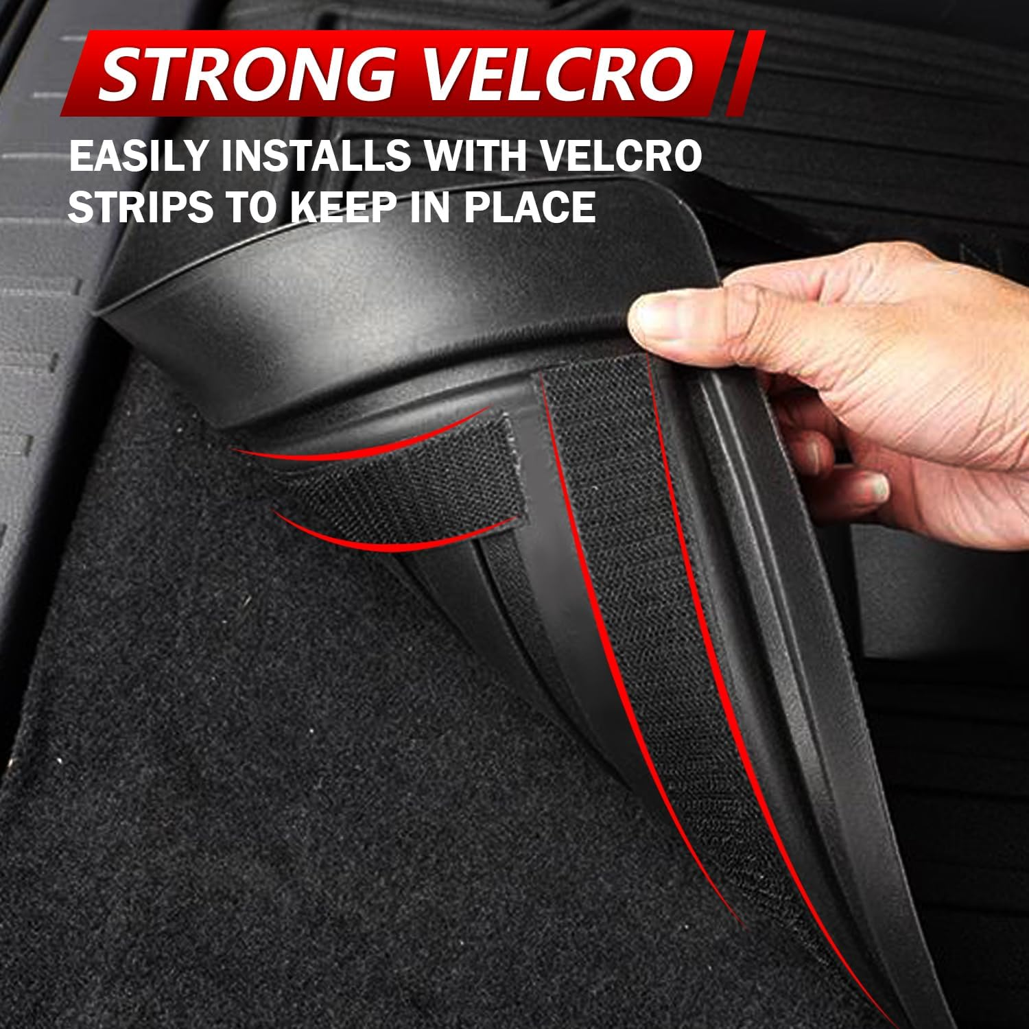 Marretoo Cargo Mats for Kia Carnival 8 Seats (2022-2025) - All-Weather TPE Black Trunk Liner, 2-In-1 Seat Backrest Mat (NOT for Hybrid) image number 1