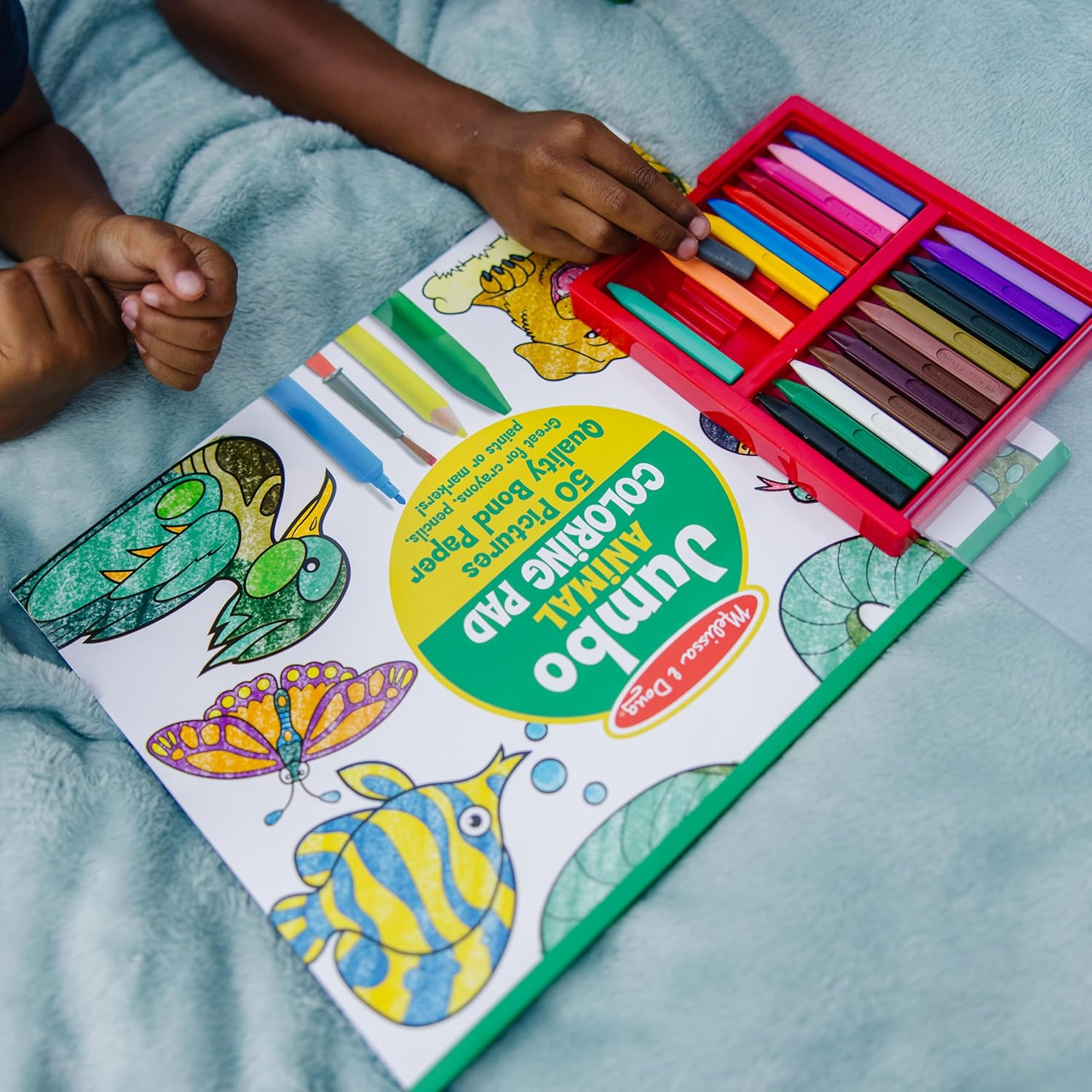 Melissa and Doug - Jumbo Colouring Pad - Animals image number 3