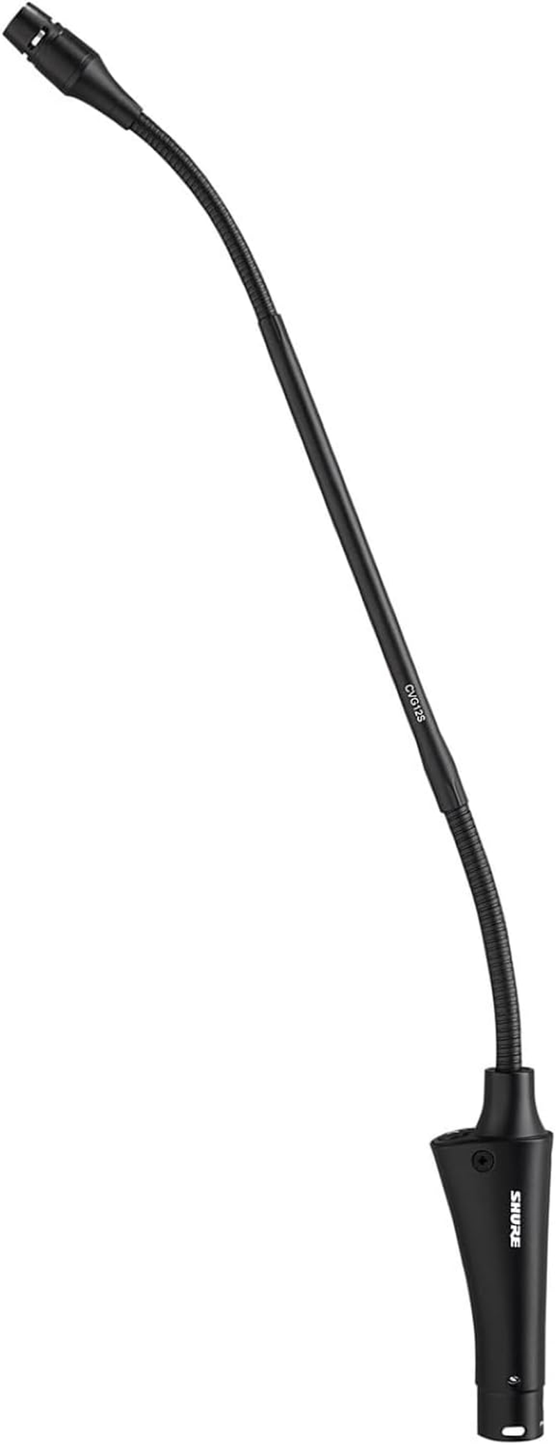 Shure CVG12-B/C Gooseneck Condenser Microphone, 12-Inch Inline Pre-Amp, Flange Mount, Cardioid - Black image number 3