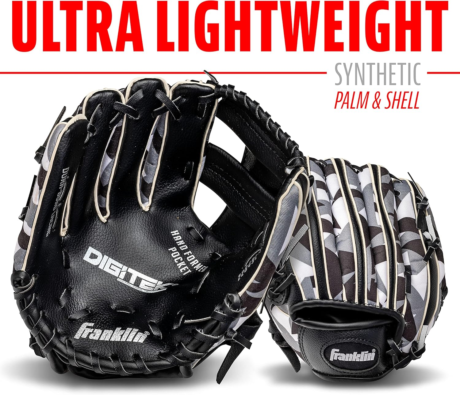 Franklin Sports RTP Digitek Teeball Performance Gloves, 9.5" image number 2