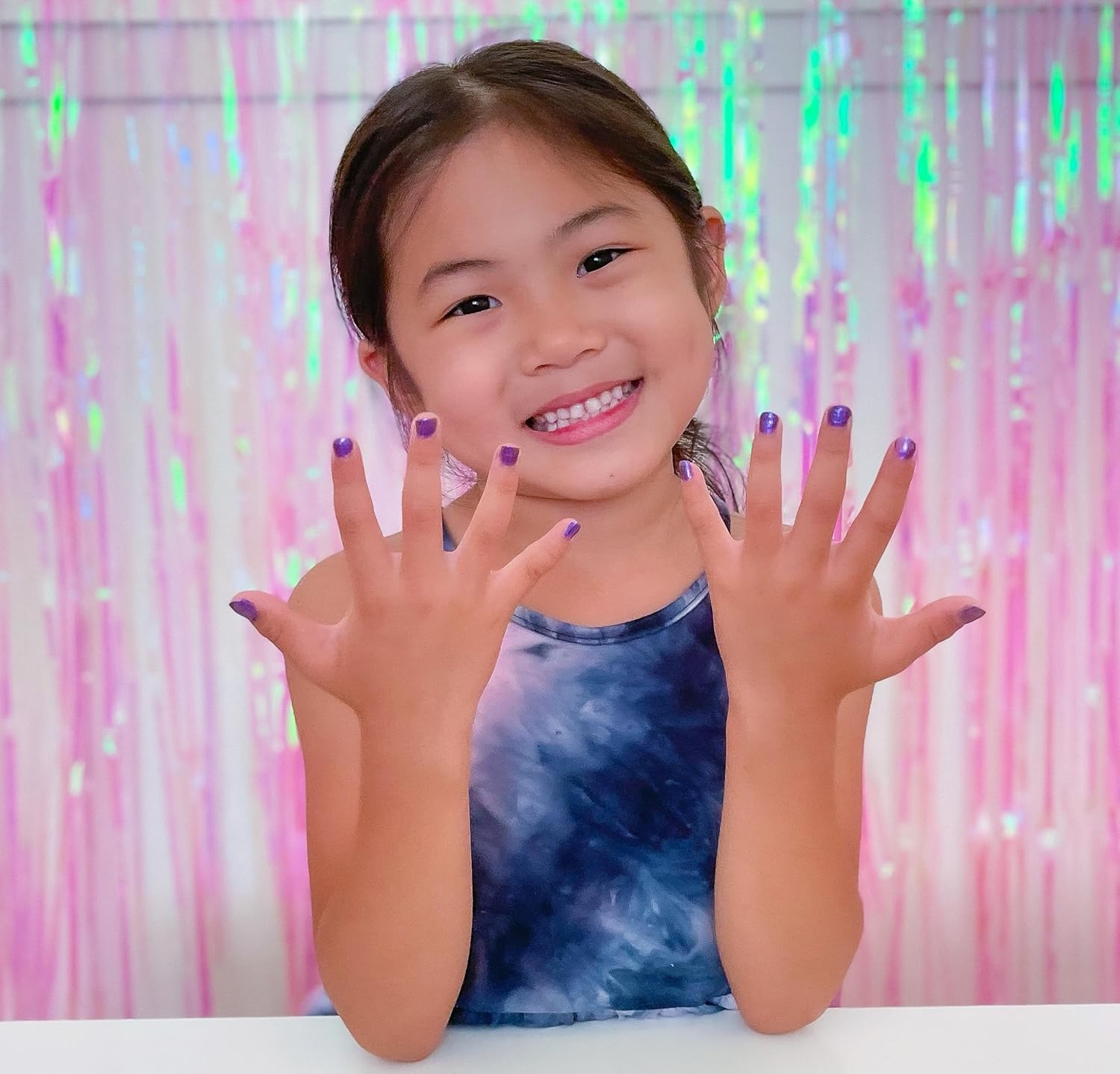 Miss Nella Galactic Unicorn Peel-Off Nail Polish Specially for Kids Purple Peel-Off Formula Non-Toxic, Water Based and Odourless - Abracadabra image number 2