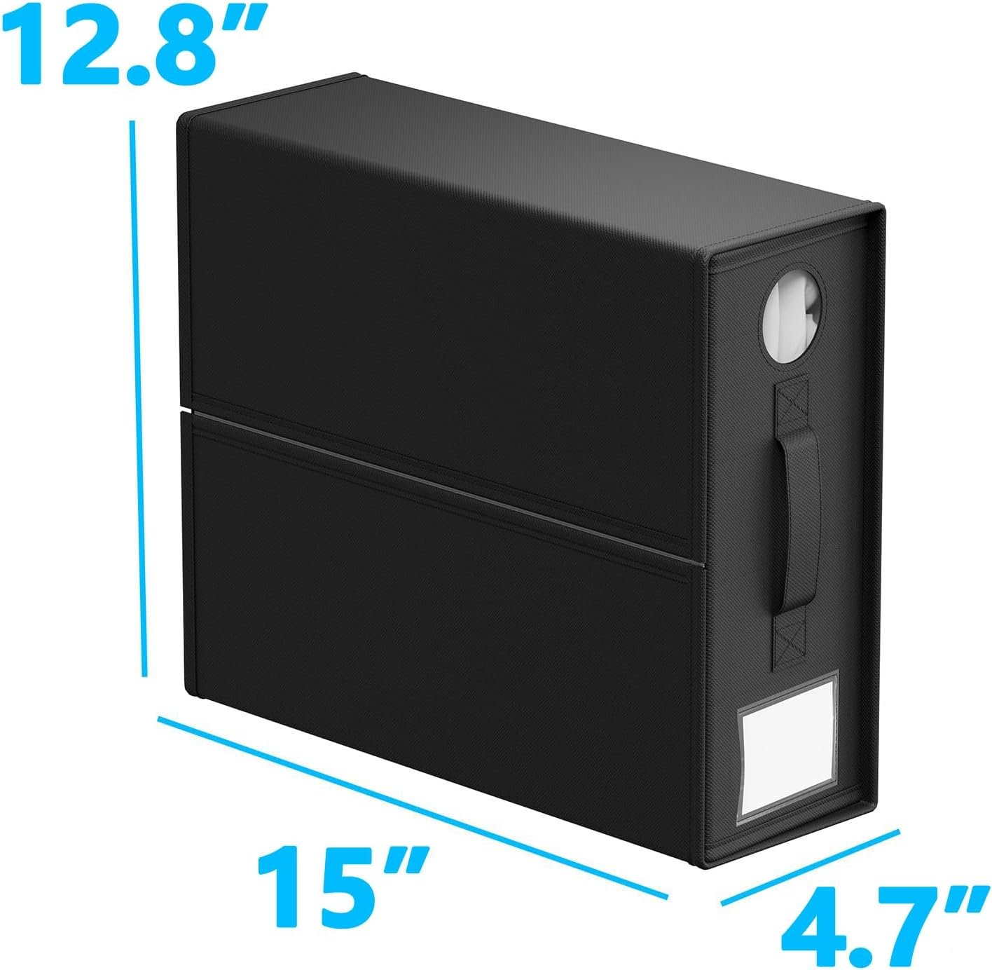 BDZBREN Bed Sheet Organizers and Storage, Foldable Organizer for Linen Closet, Sheets Set Folder Keeper with Window XL (Queen & King Size) Organizing Bedding Container (4 Pcs, Black) - Black image number 6