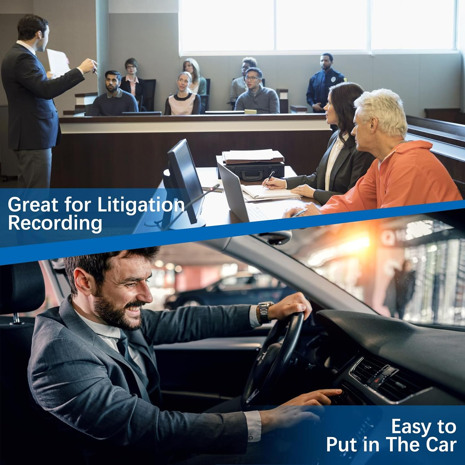 Voice Recorder 64GB, Activated Recorder with 800 Hours Recording Capacity and 35-45 Hours Long Battrey Time, Audio Recorder for Lecture Interview Meeting Class Bussiness image number 5