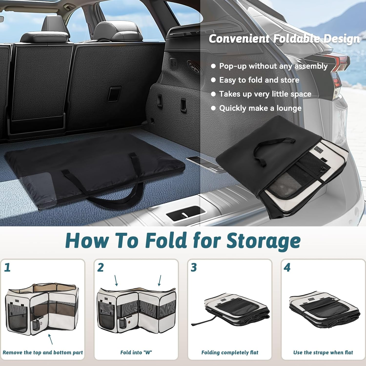 Petsfit Puppy Run Animal Playpen Foldable for Small Animals, Dogs, Cats image number 4
