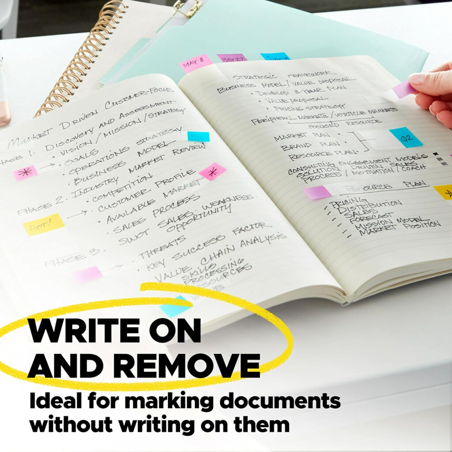 Post-It Flags Yellow 25.4Mm X 43.2Mm 680-YW2 image number 5