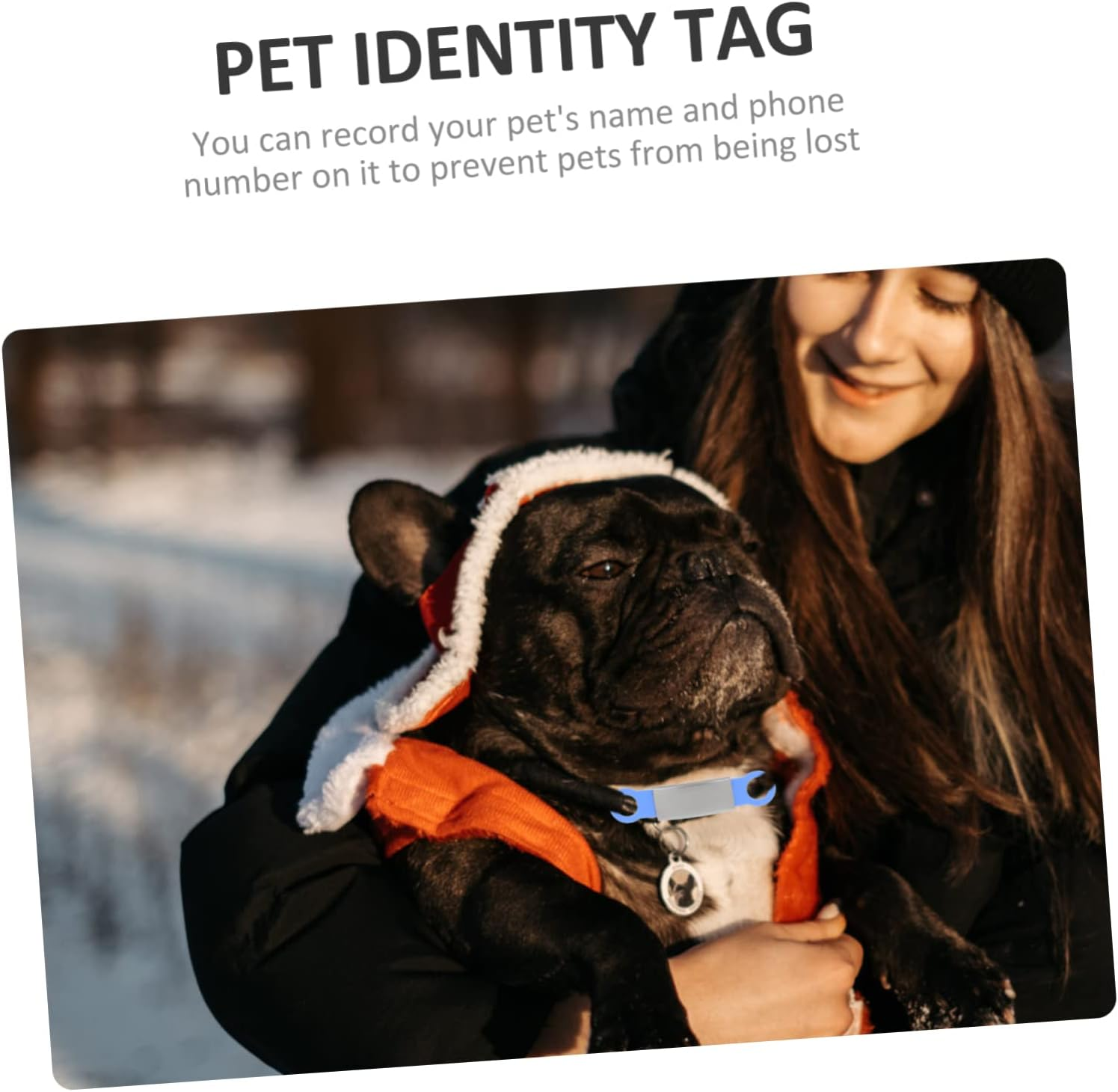 BUGUUYO 5Pcs Decorative Pet Name Tags for Dogs Personalized Dog Identity Tags Durable Pet Id Tags for Collars Dog Name Tags Dog Accessories for Pet Safety image number 2