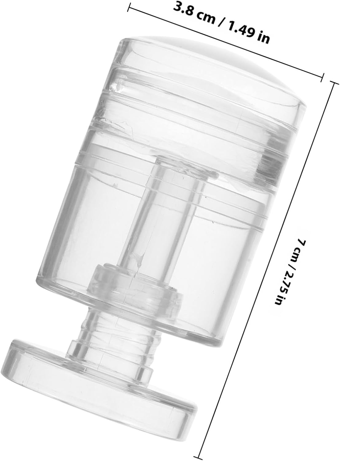 CIYODO Rotatable Transparent Nail Art Stamper with Silicone Head and Scraper Pattern Manicure Tool for Precise Nail Design and DIY Manicure Pedicure Use image number 1