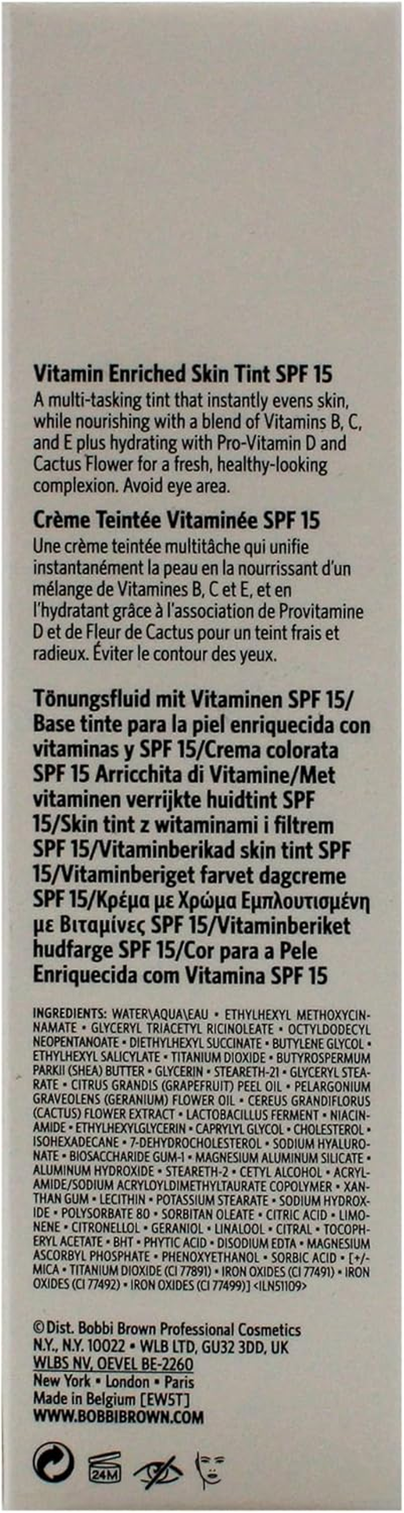 Vitamin Enriched Skin Tint SPF 15-2 Fair Neutral by Bobbi Brown for Women - 1.7 Oz Makeup image number 4