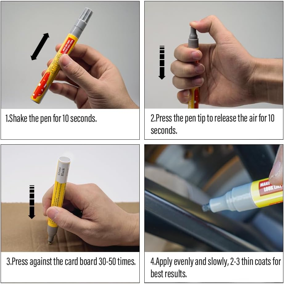 Smaphy Wheel Repair Kit Quick and Easy, Wheel Touch up Kit, Car Rim Repair Kit, Quick Repair Car Wheel, Repairing Larger Areas of Damage (Gloss Black/Liquid Aluminium Filler) image number 3