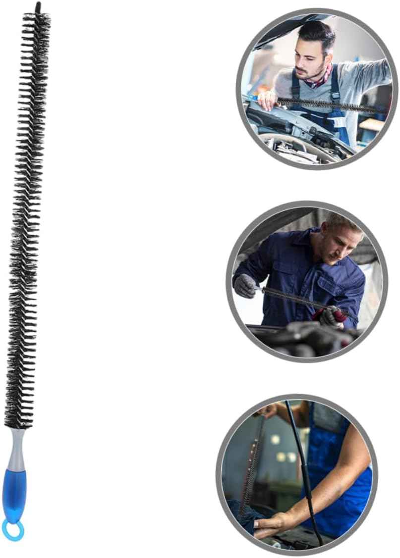 VINTORKY 3Pcs Automotive Engine Cleaning Brush Long Handle Carbon Deposition Removal Tool for Radiator Coil and Engine Oil Grime Cleaner Professional Auto System Maintenance image number 5