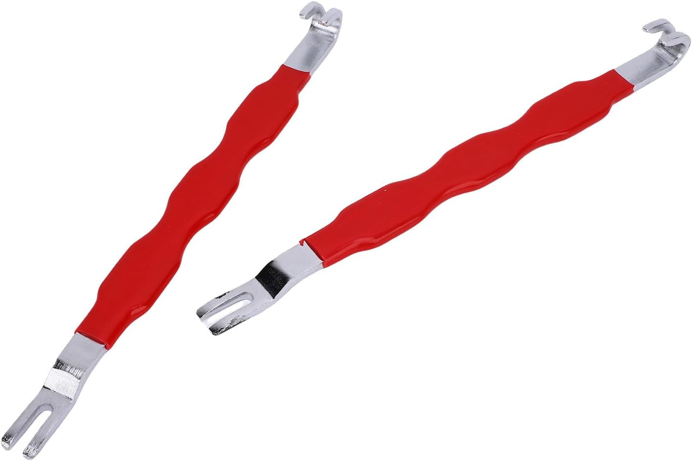 Sorandy Automotive Electrical Terminal Connector Separator, Vehicle Electrical Connector Separator Tool with Dual Head Design for Vehicles Red Rubber Carbon Steel image number 3