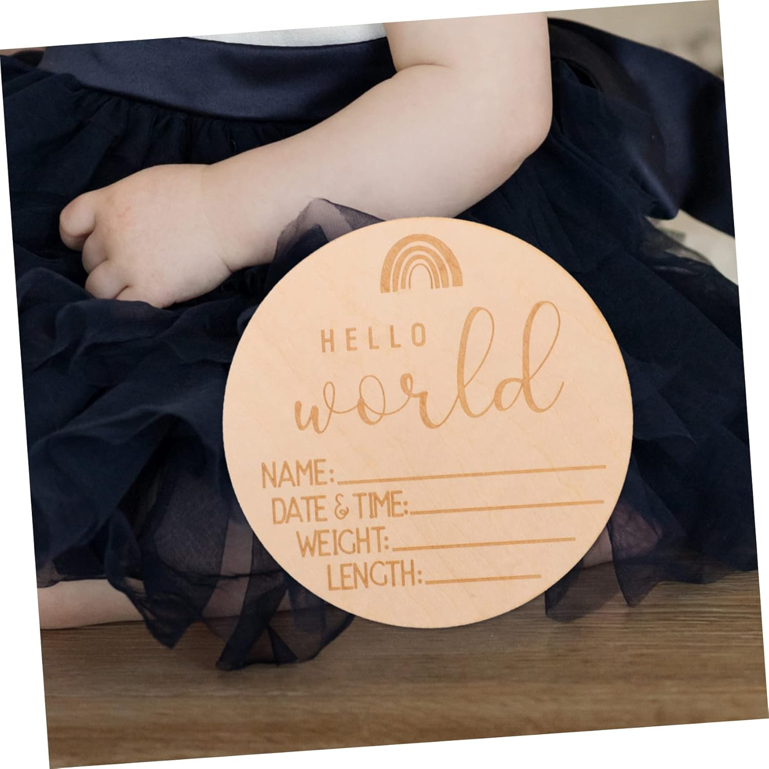 ERINGOGO 5Pcs Newborn Growth Record Cards Announcement Sign for Hospital Keepsake for Shower Photography Cute Tracking Cards