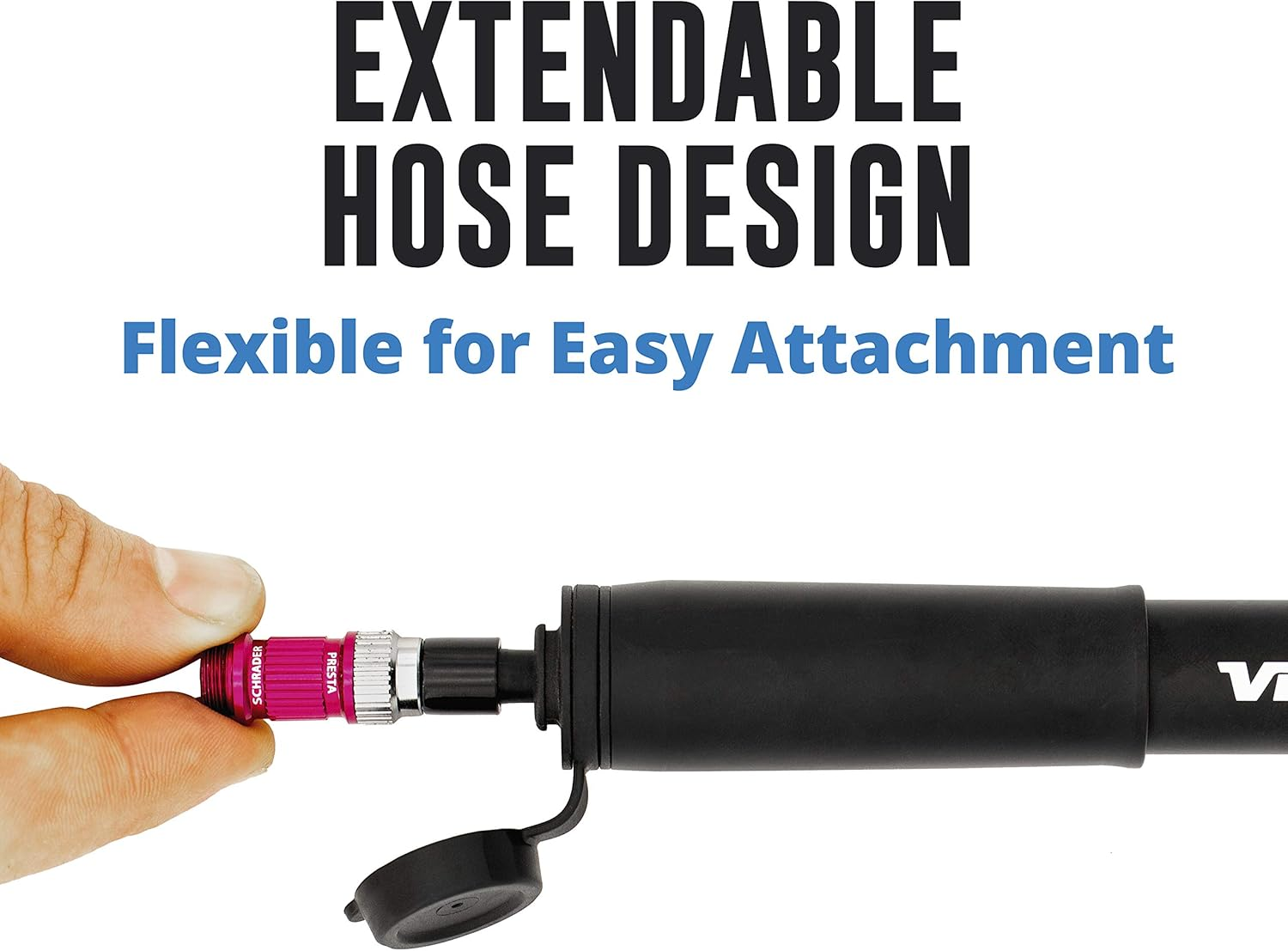 Mini Bike Pump - Presta & Schrader Bicycle Pump - 120 PSI Tire Pump for Road & MTB - No Valve Changing Needed image number 4