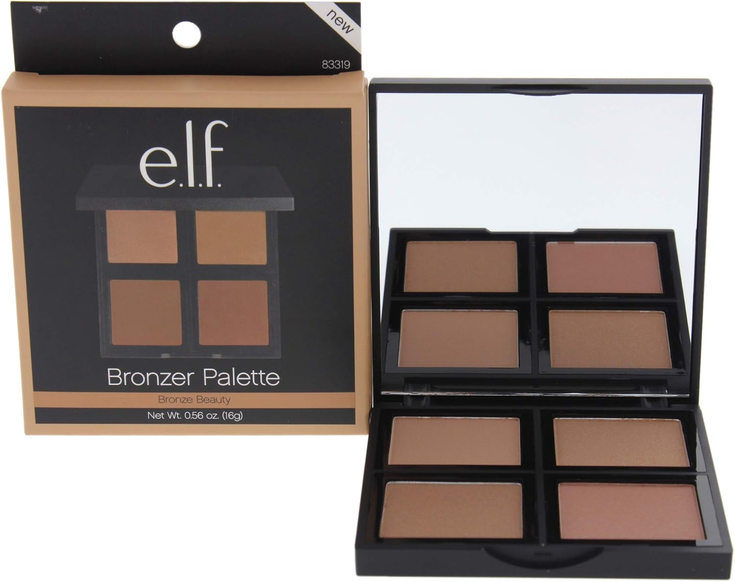 E.L.F. Bronzer Palette, 83319 Bronzed Beauty, 0.43 Ounce image number 1