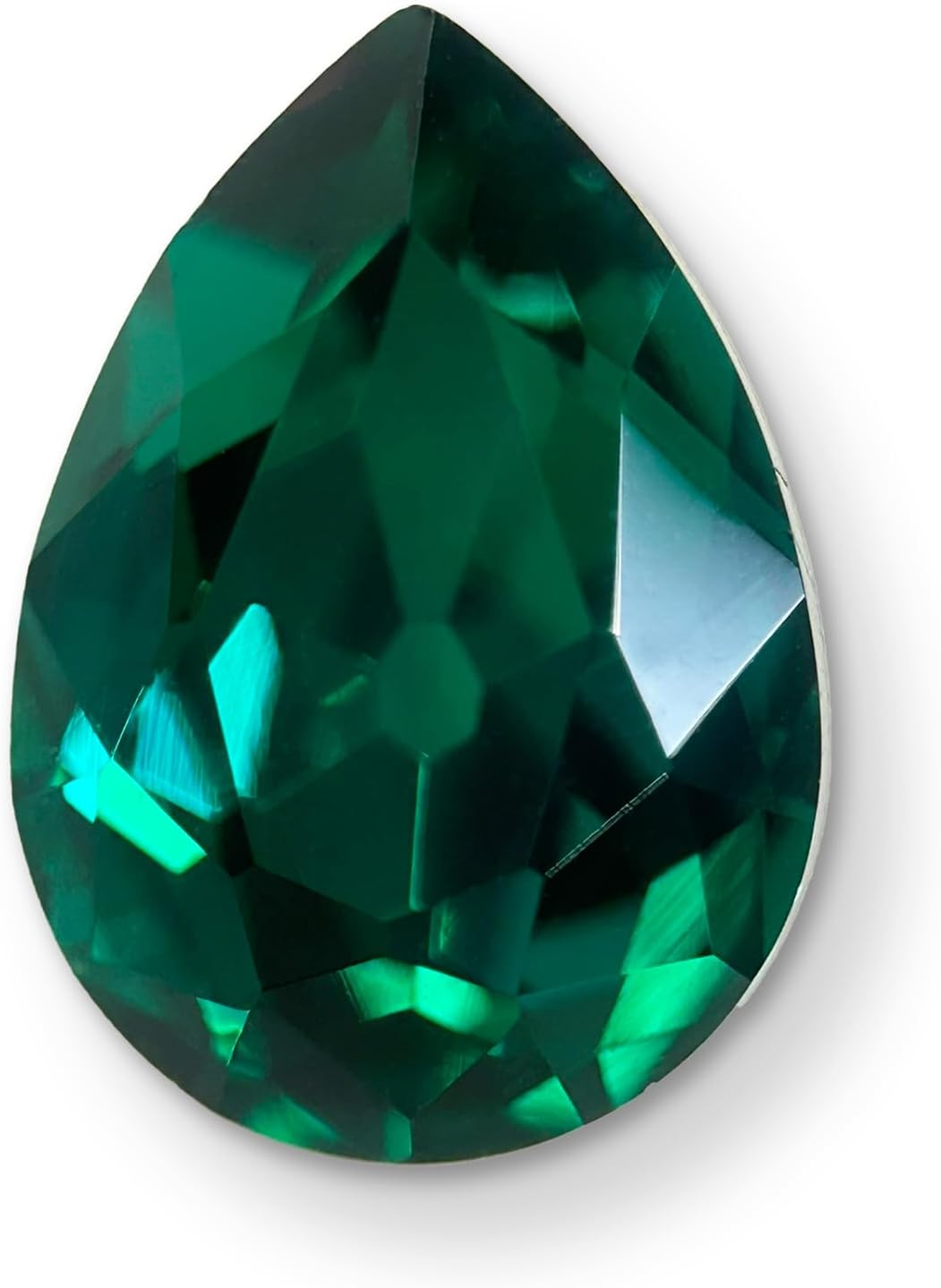 Aurora Crystal Drop-V-Cut Emerald image number 3
