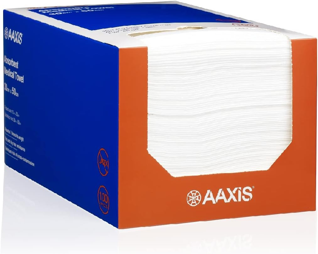 Aaxis Absorbent Medical Towel 100 Pack, 35 Cm Width image number 1