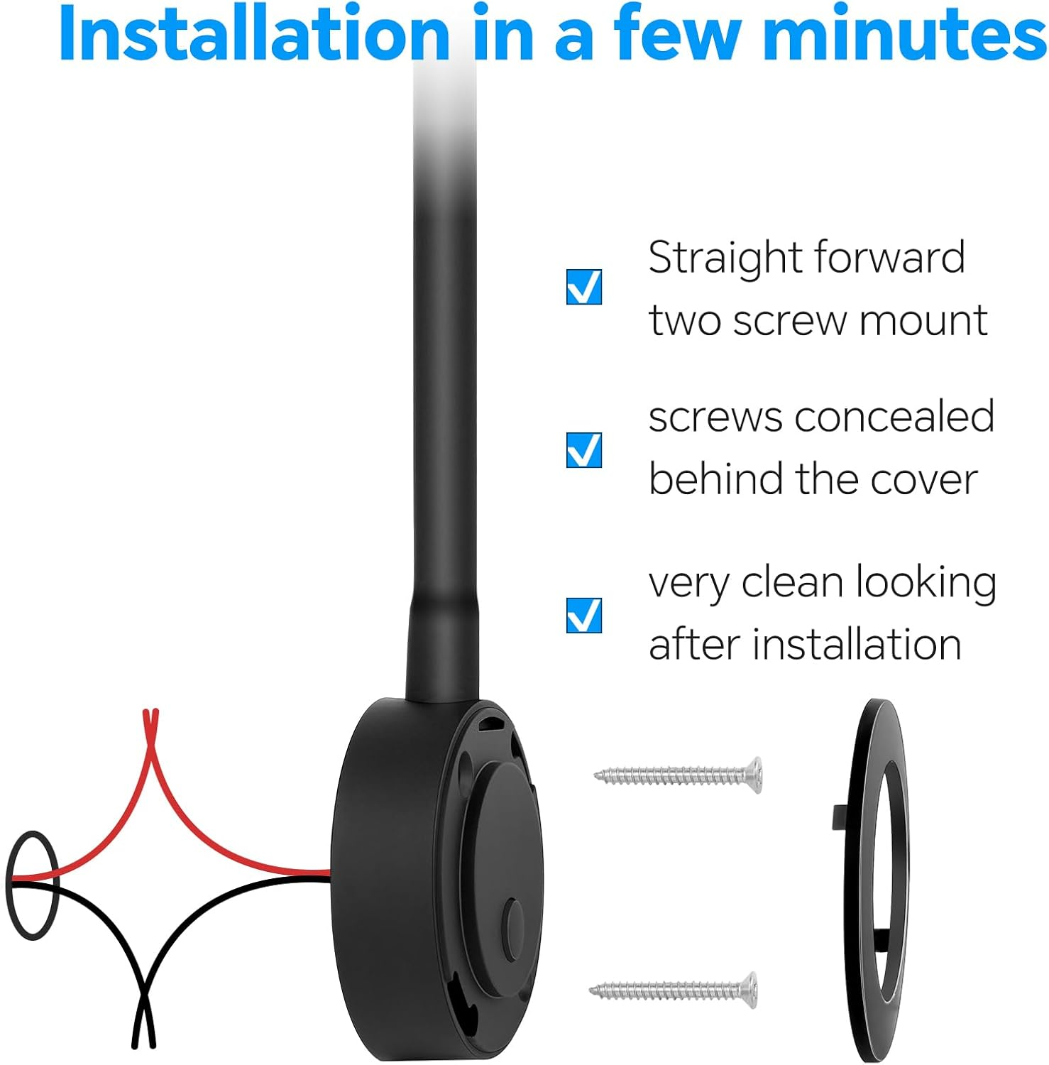 Acegoo 12V LED Reading Light, RV Boat Bedside Reading Lamp, 12 Volt Flexible Gooseneck Bed Light for Camper Van Trailer Truck Motorhome, Integral Switch & 20W Type-C Quick Charger