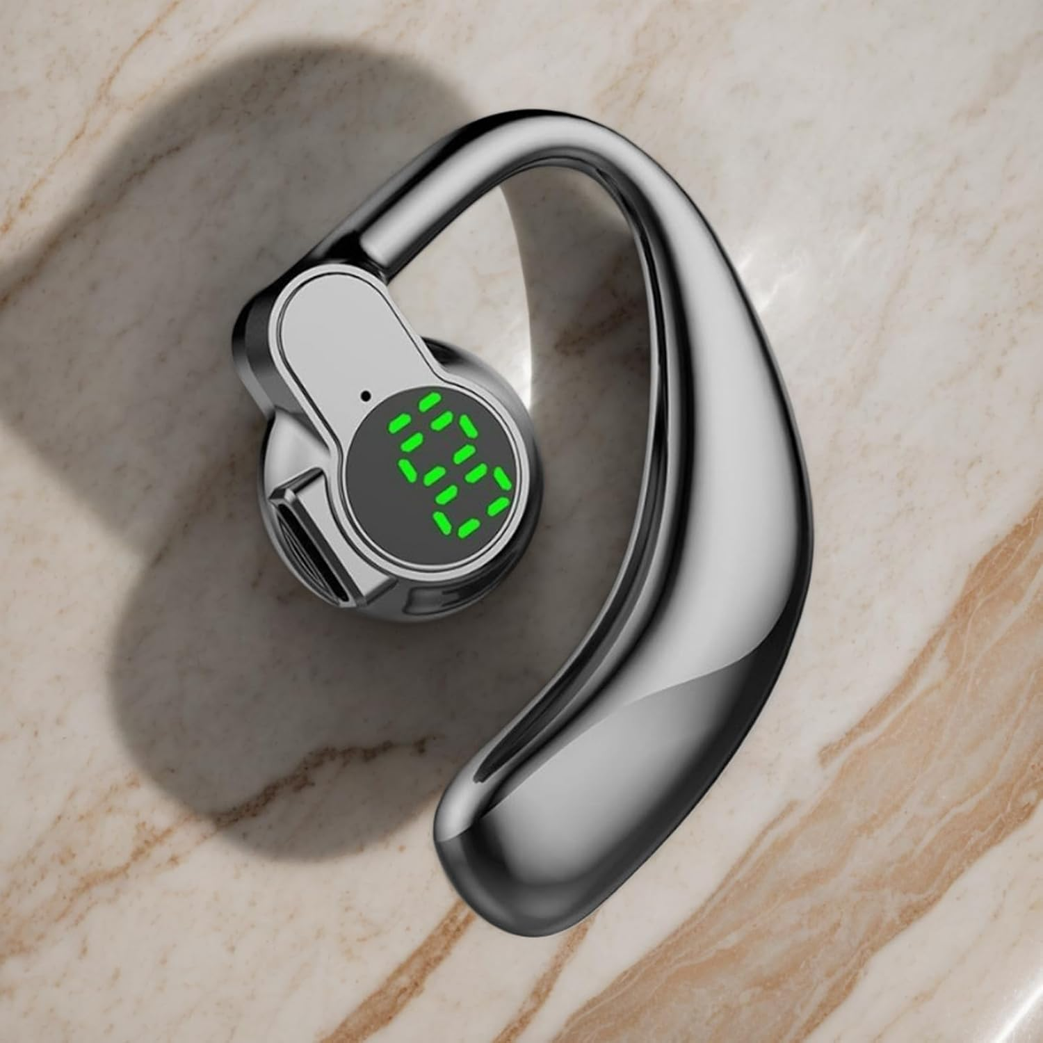 Gwtdtoad over Ear Earbuds - Wireless Phone Earbuds - Digital Display Headset for Music Phone Calls Running Study Play Game Work Gym Swimming Home image number 6