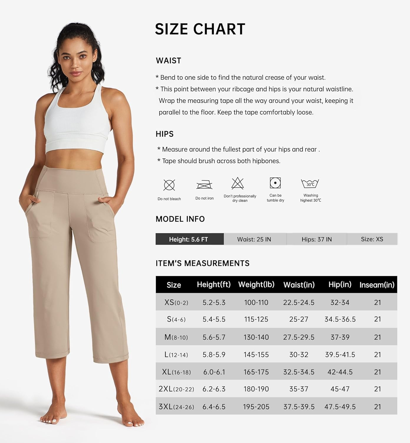 WILLIT Women'S Yoga Capris Pants High Waist Leggings Athletic Exercise Workout Crop Capris Quick Dry Straight Leg 23"