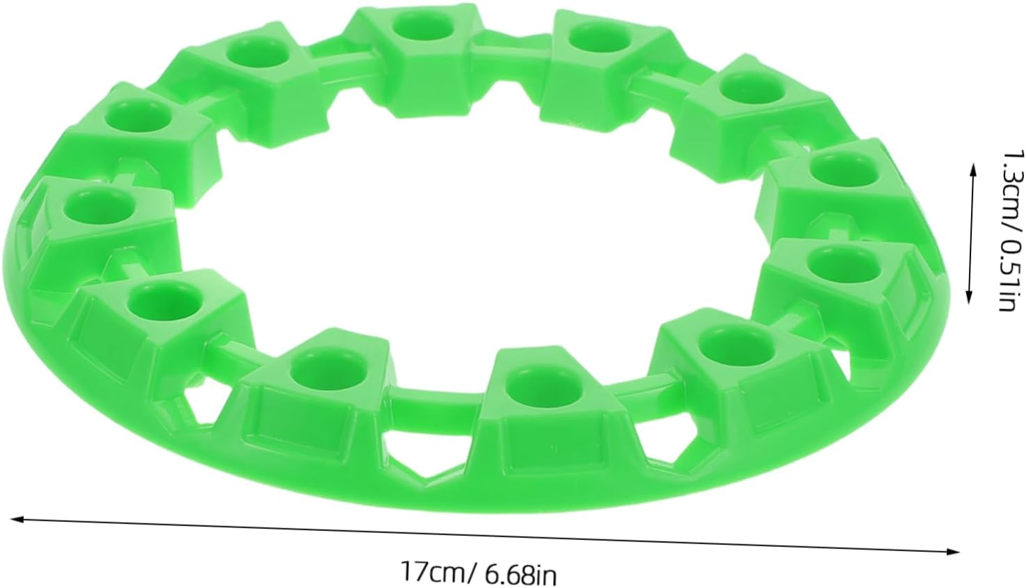 Parliky Hubcaps Wheel Covers: Universal Wheel Center Caps for ATV Rims 6.68 Inch Green Plastic Hubcaps for Quad Decoration Easy Installation image number 3