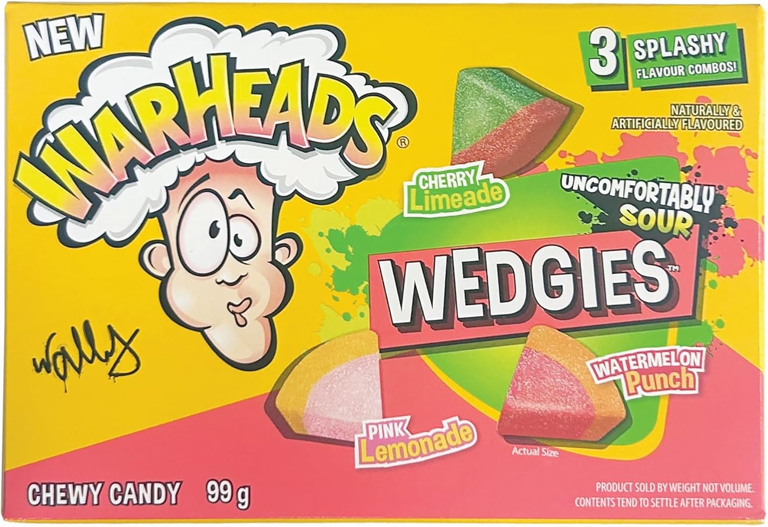 Warheads Wedgies Theatre Box 99G - 99 G (Pack Of 3) image number 2