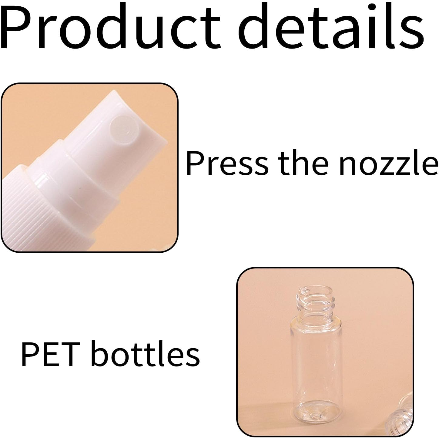 6 X 20 Ml Small Spray Bottles, Atomiser Spray Bottle, Small Spray Bottles for Filling, Perfume Atomiser on the Go, Mini Spray Bottle, Atomiser for Perfumes, Oils, Water, Alcohol and Cosmetics (Mist) image number 5